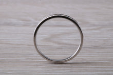 Load image into Gallery viewer, Dainty Diamond set band 18ct White Gold Band