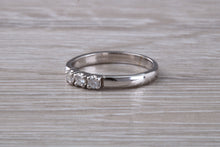 Load image into Gallery viewer, Petite Diamond set 18ct White Gold Trilogy Ring