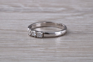 Petite Diamond set 18ct White Gold Trilogy Ring