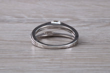 Load image into Gallery viewer, Very Unusual Baguette cut Diamonds set 18ct White Gold Ring