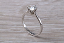 Load image into Gallery viewer, One carat Moissanite Diamond set in a Six Claw Solitaire