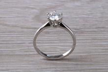 Load image into Gallery viewer, One carat Moissanite Diamond set in a Six Claw Solitaire