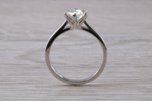 Load image into Gallery viewer, One carat Platinum Diamond Solitaire, set in six Claw Ring, Simple and Elegant Solitaire