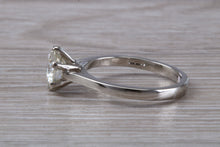 Load image into Gallery viewer, One carat Platinum Diamond Solitaire, set in six Claw Ring, Simple and Elegant Solitaire