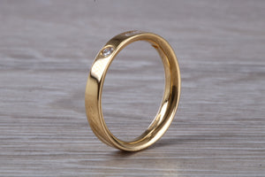Baguette and Round cut Diamond set 18ct Yellow Gold Ring