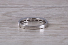 Load image into Gallery viewer, Slim Baguette cut Diamond set 18ct White Gold Eternity Ring