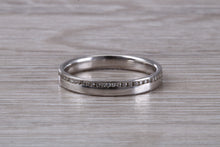 Load image into Gallery viewer, Full Circle Diamond set 3mm Wide White Gold Band
