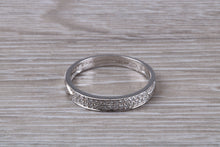 Load image into Gallery viewer, Two Rows of Natural Diamonds set 18ct White Gold Band