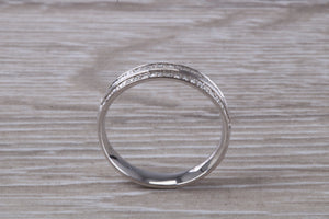 Double row Diamond set Band