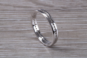Full Circle Diamond set 18ct White Gold Eternity Ring