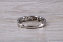 Load image into Gallery viewer, Traditional Princess cut Diamond set 18ct White Gold Eternity Ring