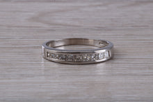 Load image into Gallery viewer, Traditional Princess cut Diamond set 18ct White Gold Eternity Ring