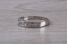 Load image into Gallery viewer, Traditional Princess cut Diamond set 18ct White Gold Eternity Ring