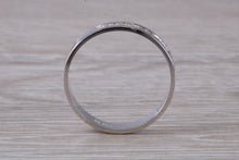 Load image into Gallery viewer, 4 mm wide Diamond set 18ct White Gold Wedding Band