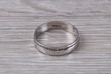 Load image into Gallery viewer, 4 mm Wide Diamond Set White Gold Wedding Ring