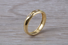 Load image into Gallery viewer, Trilogy Diamond Set 18ct Yellow Gold Band