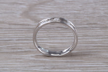 Load image into Gallery viewer, Princess cut Diamond set 18ct White Gold Band