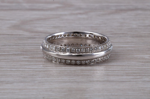 Very Dressy Double Full Circle Diamond set Band