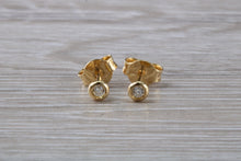 Load image into Gallery viewer, Tiny and Simple Everyday Diamond Solitaire Stud Earrings