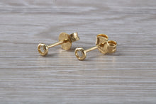 Load image into Gallery viewer, Tiny and Simple Everyday Diamond Solitaire Stud Earrings