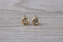 Load image into Gallery viewer, Tiny and Simple Everyday Diamond Solitaire Stud Earrings