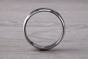 6mm Wide Court Profile Platinum Wedding Band
