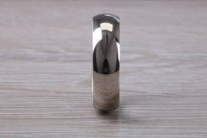 6mm Wide Court Profile Platinum Wedding Band