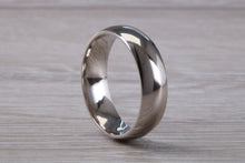 Load image into Gallery viewer, 6mm Wide Court Profile Platinum Wedding Band