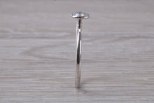 Load image into Gallery viewer, Dainty One carat Moissanite Diamond Platinum Solitaire