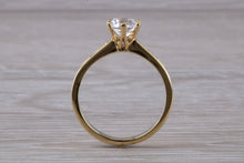 Load image into Gallery viewer, Beautiful Charles and Colvard 1 carat Mossainte with Natural Diamonds set Ring