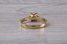 Load image into Gallery viewer, Beautiful One carat Mossainte Diamond set 18ct Yellow Gold Solitaire