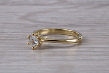 Load image into Gallery viewer, Dainty and Petite Half carat Moissanite Diamond Solitaire