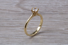 Load image into Gallery viewer, Dainty and Petite Half carat Moissanite Diamond Solitaire