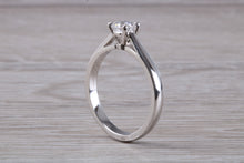 Load image into Gallery viewer, Classic Half carat Natural Certified Diamond set Platinum Solitaire