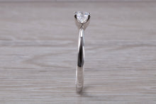 Load image into Gallery viewer, 0.73 carat Certified Natural Diamond set Classic Platinum Solitaire