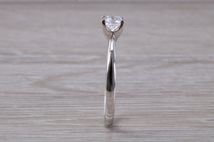 0.73 carat Certified Natural Diamond set Classic Platinum Solitaire