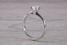 Load image into Gallery viewer, 0.73 carat Certified Natural Diamond set Classic Platinum Solitaire