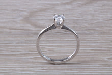 Load image into Gallery viewer, 0.73 carat Certified Natural Diamond set Classic Platinum Solitaire