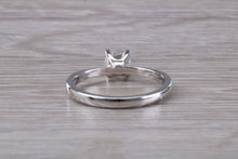 Load image into Gallery viewer, 0.73 carat Certified Natural Diamond set Classic Platinum Solitaire