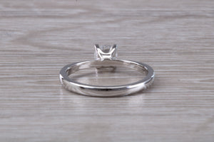 0.73 carat Certified Natural Diamond set Classic Platinum Solitaire