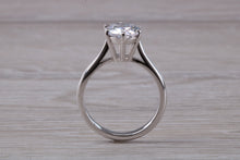 Load image into Gallery viewer, Two carat Moissanite Diamond set Platinum Solitaire