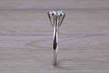 Load image into Gallery viewer, Two carat Moissanite Diamond set Platinum Solitaire