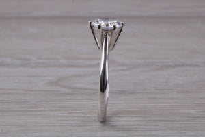 Two carat Moissanite Diamond set Platinum Solitaire