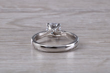 Load image into Gallery viewer, Chunky Platinum One carat Moissanite Diamond Solitaire