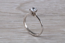 Load image into Gallery viewer, Petite Hlaf carat Moissanite Diamond set Solitaire