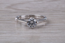 Load image into Gallery viewer, D Internally Flawless Half carat Diamond set Tulip Flower solitaire
