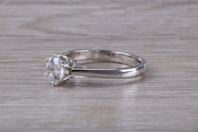 Load image into Gallery viewer, D Internally Flawless Half carat Diamond set Tulip Flower solitaire