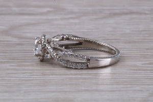 Very Dressy and Moissanite Diamond Ring