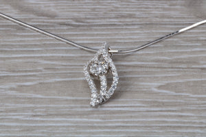 Dressy Diamond set 18ct White Gold Necklace