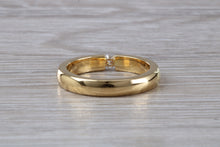 Load image into Gallery viewer, Chunky Yellow Gold Tension set Diamond Band